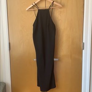 American Apparel Black Midi Dress